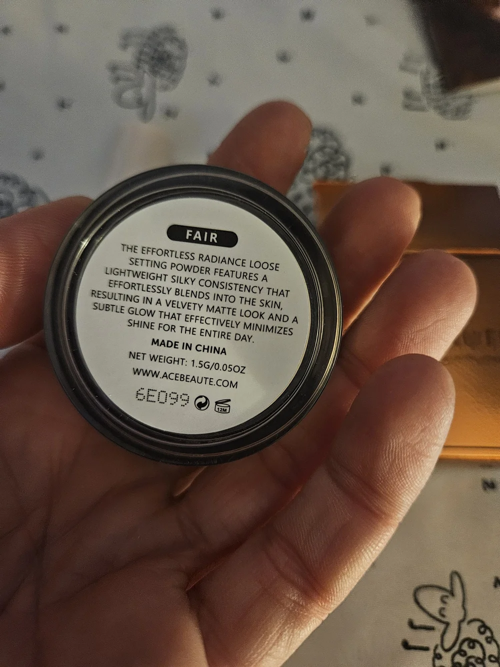 Ace Beauté Setting Powder in Fair 1.5, Concealer in L2
